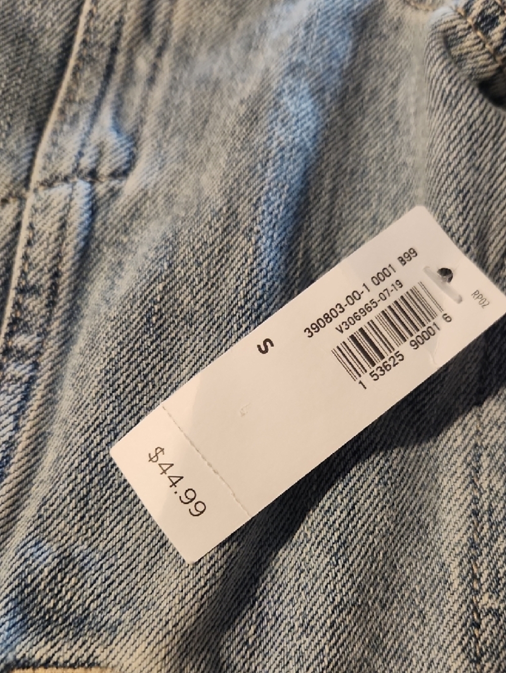 Old Navy Light Blue Distreased Denim Jacket-NWT - Picture 4 of 15